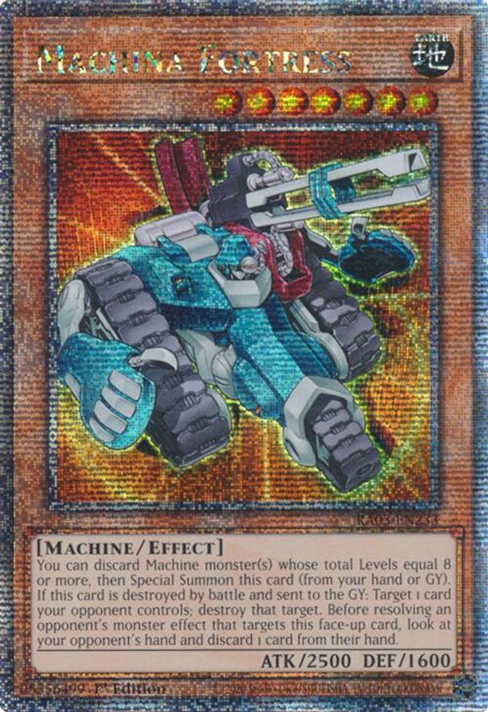 [QUARTER CENTURY RARE] Machina Fortress (Quarter Century Secret Rare) - (RA03-EN233) - 1st Edition