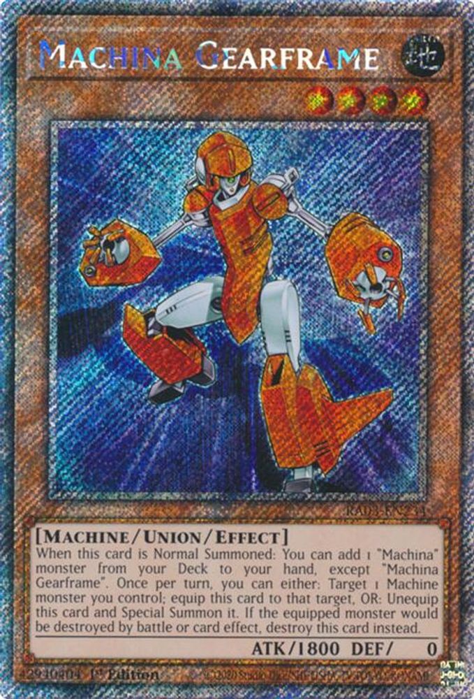 [PLATINUM RARE] Machina Gearframe (Platinum Secret Rare) - (RA03-EN234) - 1st Edition