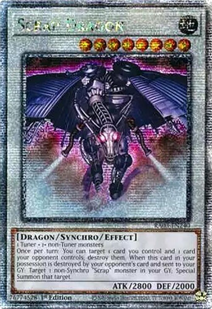 [QUARTER CENTURY RARE] Scrap Dragon (Quarter Century Secret Rare) - (RA03-EN240) - 1st Edition