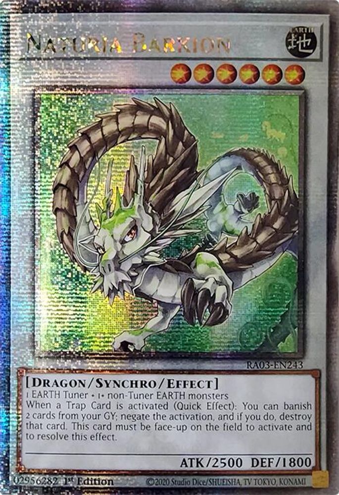 [QUARTER CENTURY RARE] Naturia Barkion (Quarter Century Secret Rare) - (RA03-EN243) - 1st Edition