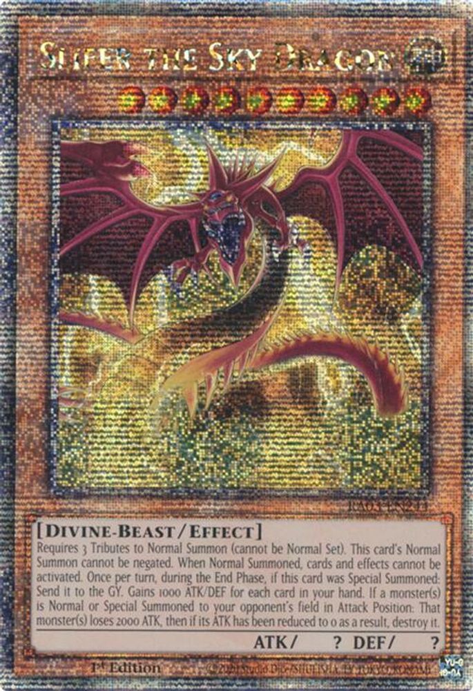 [QUARTER CENTURY RARE] Slifer the Sky Dragon (Quarter Century Secret Rare) - (RA03-EN244) - 1st Edition