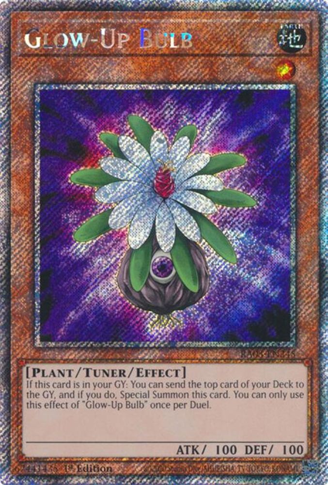 [PLATINUM RARE] Glow-Up Bulb (Platinum Secret Rare) - (RA03-EN245) - 1st Edition