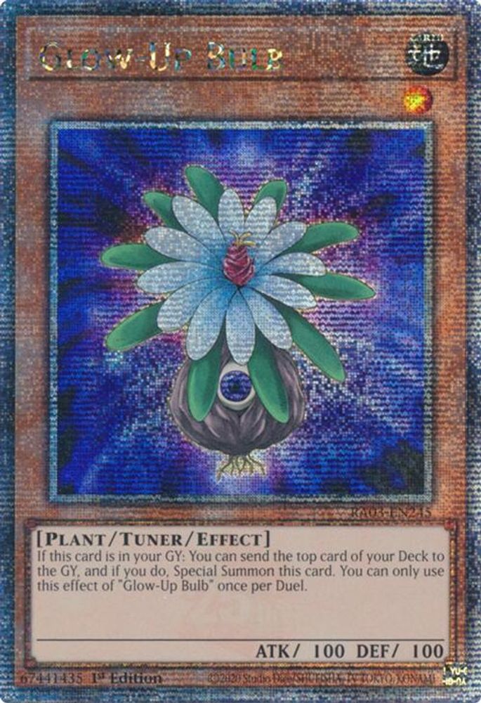 [QUARTER CENTURY RARE] Glow-Up Bulb (Quarter Century Secret Rare) - (RA03-EN245) - 1st Edition