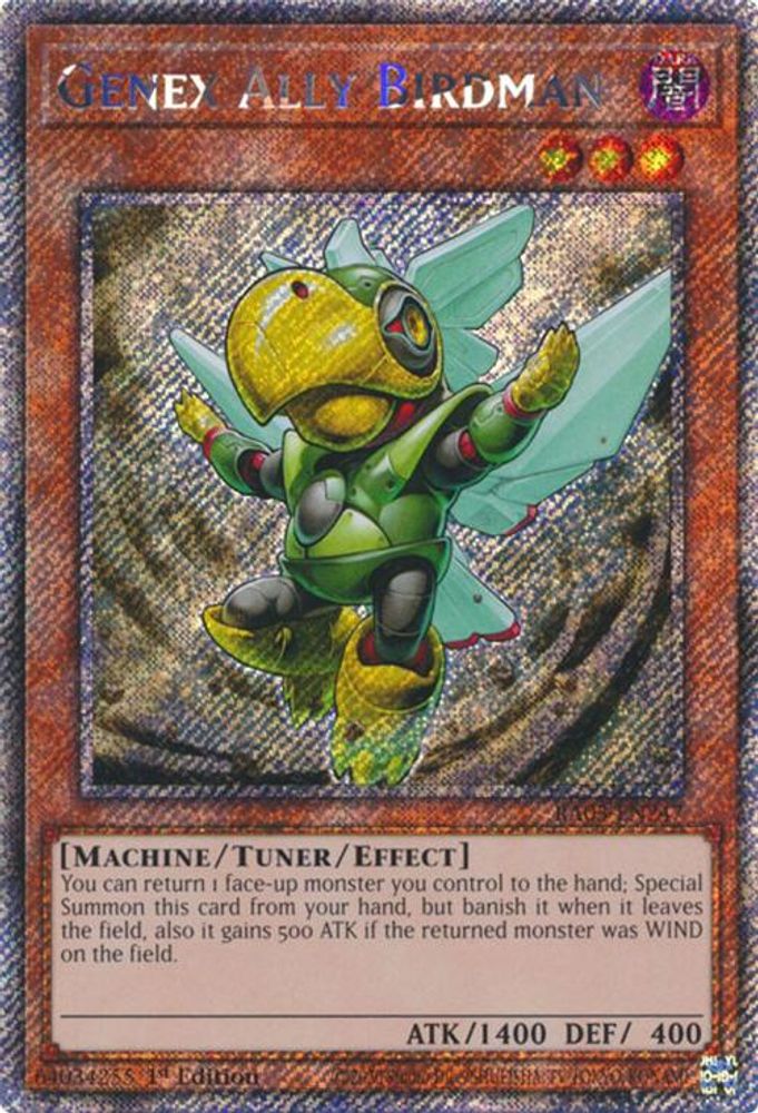 [PLATINUM RARE] Genex Ally Birdman (Platinum Secret Rare) - (RA03-EN247) - 1st Edition