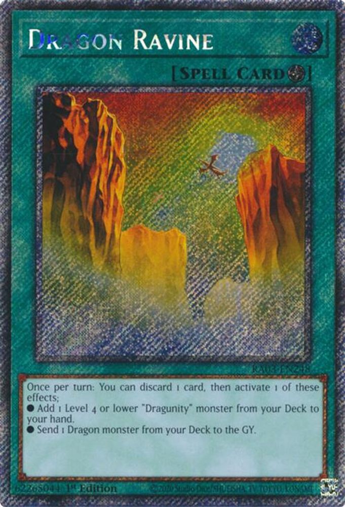 [PLATINUM RARE] Dragon Ravine (Platinum Secret Rare) - (RA03-EN248) - 1st Edition