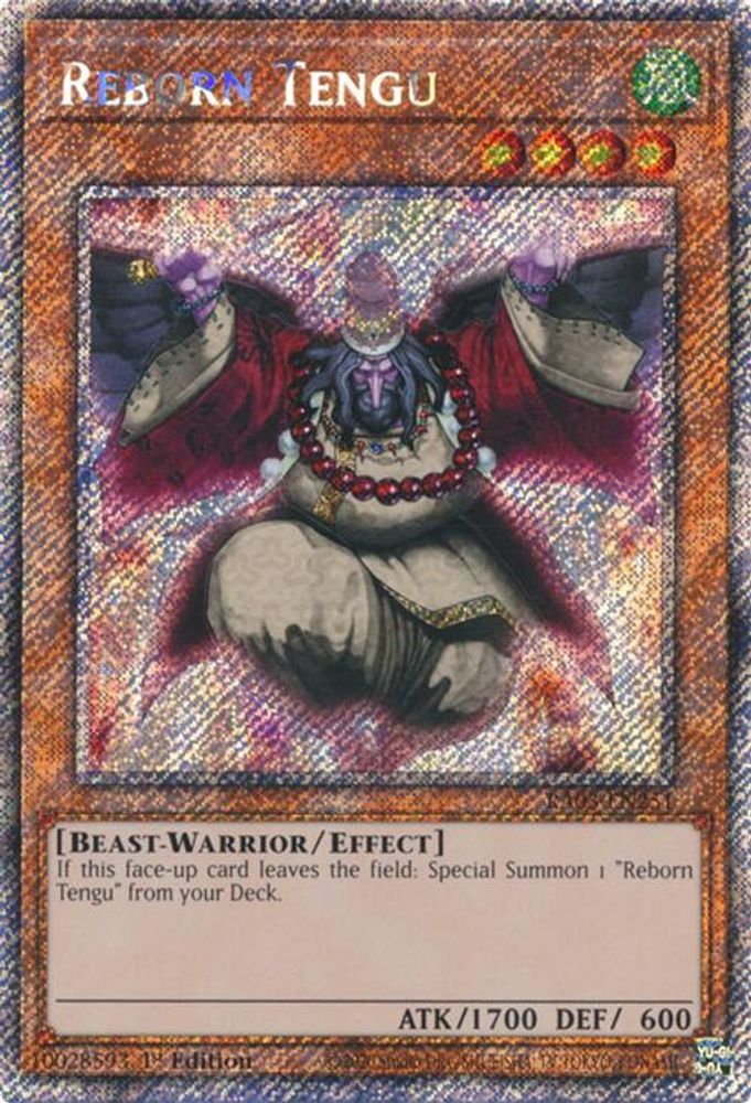 [PLATINUM RARE] Reborn Tengu (Platinum Secret Rare) - (RA03-EN251) - 1st Edition