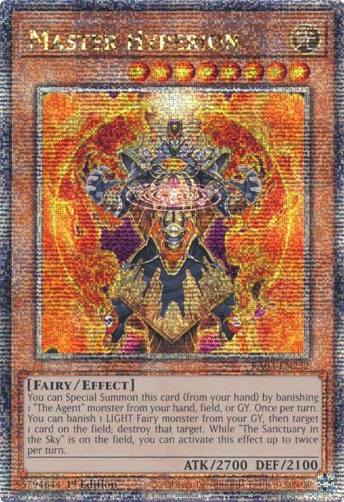 [QUARTER CENTURY RARE] Master Hyperion (Quarter Century Secret Rare) - (RA03-EN252) - 1st Edition