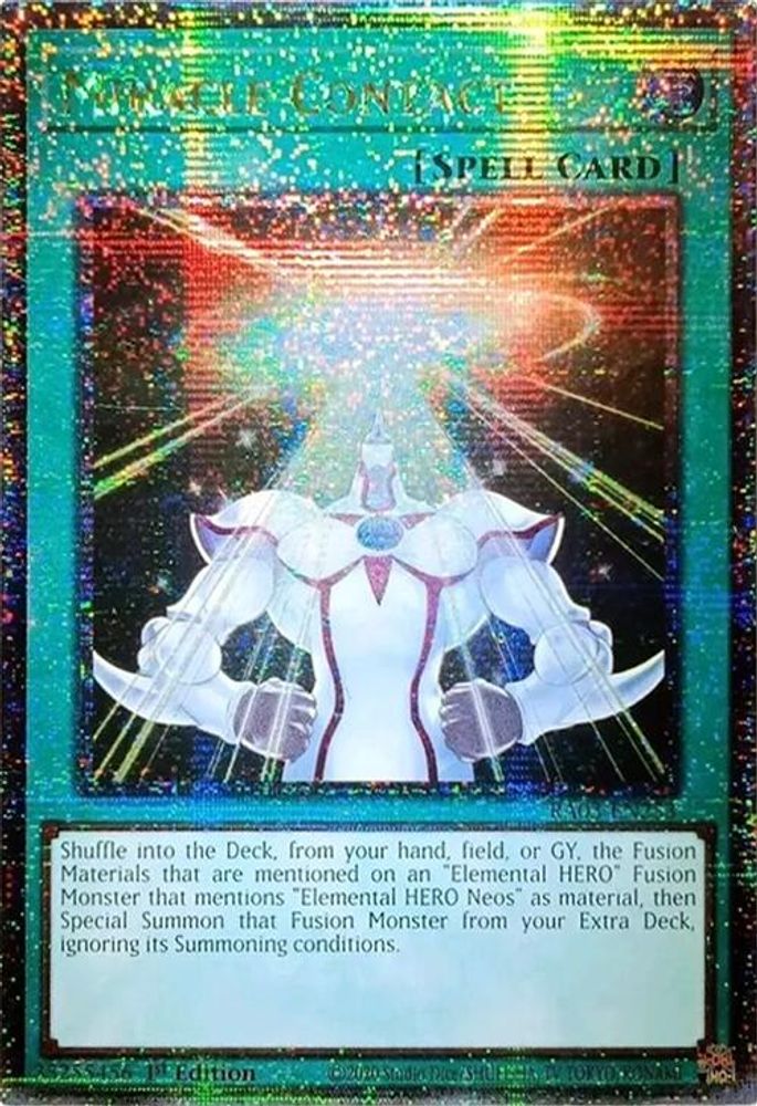 [QUARTER CENTURY RARE] Miracle Contact (Quarter Century Secret Rare) - (RA03-EN253) - 1st Edition