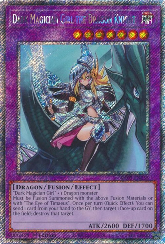 [PLATINUM RARE] Dark Magician Girl the Dragon Knight (Platinum Secret Rare) - (RA03-EN258) - 1st Edition