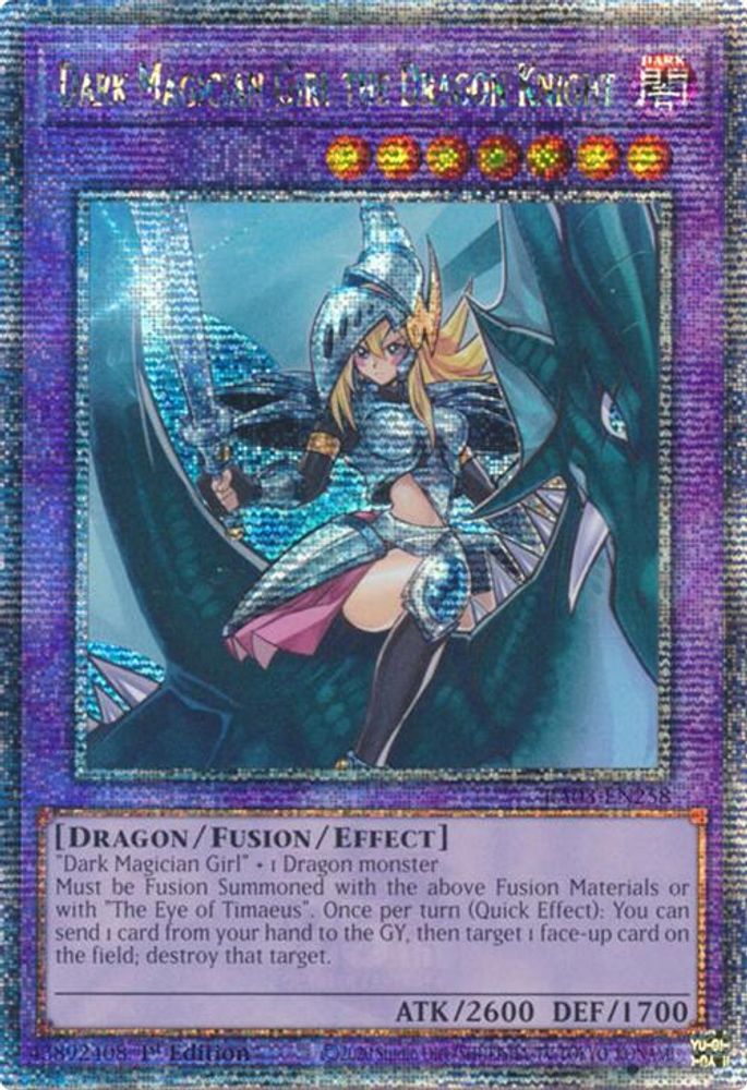 [QUARTER CENTURY RARE] Dark Magician Girl the Dragon Knight (Quarter Century Secret Rare) - (RA03-EN258) - 1st Edition