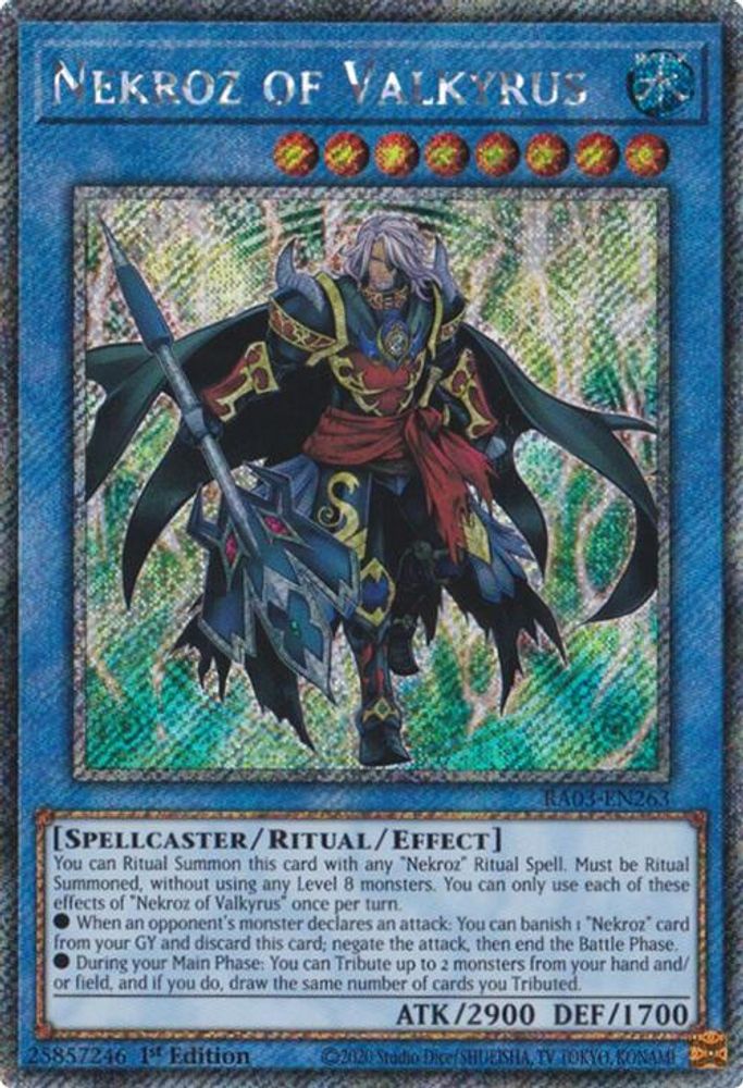 [PLATINUM RARE] Nekroz of Valkyrus (Platinum Secret Rare) - (RA03-EN263) - 1st Edition