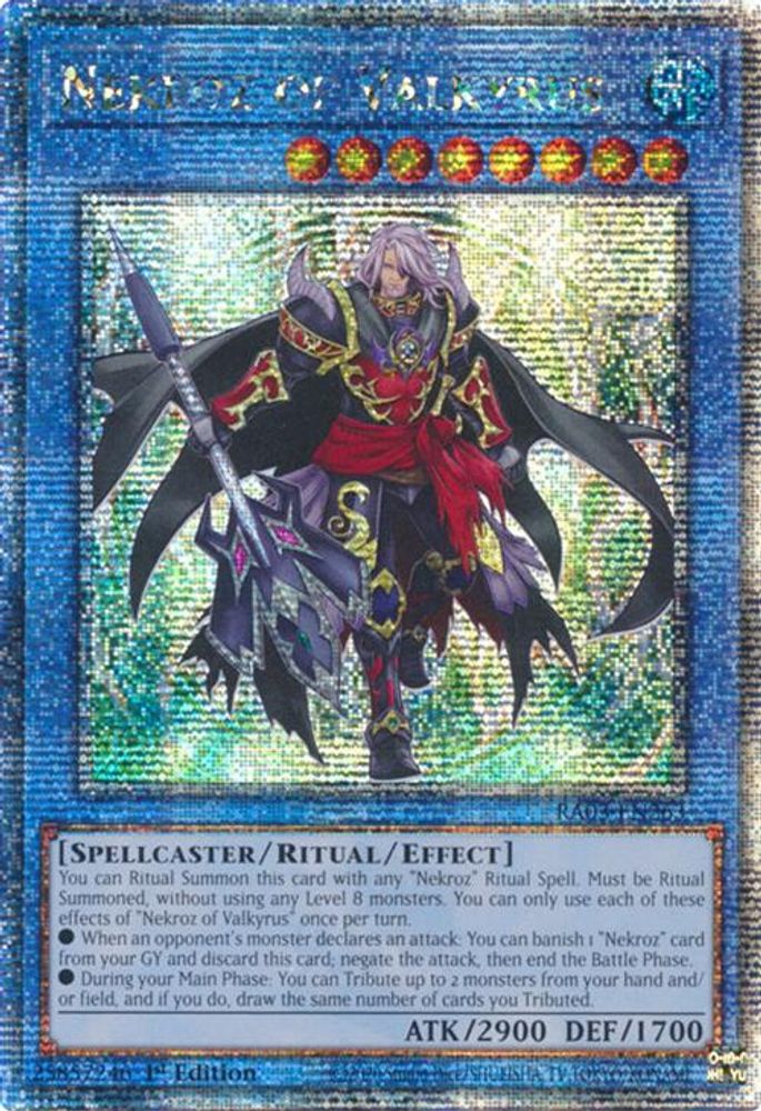 [QUARTER CENTURY RARE] Nekroz of Valkyrus (Quarter Century Secret Rare) - (RA03-EN263) - 1st Edition