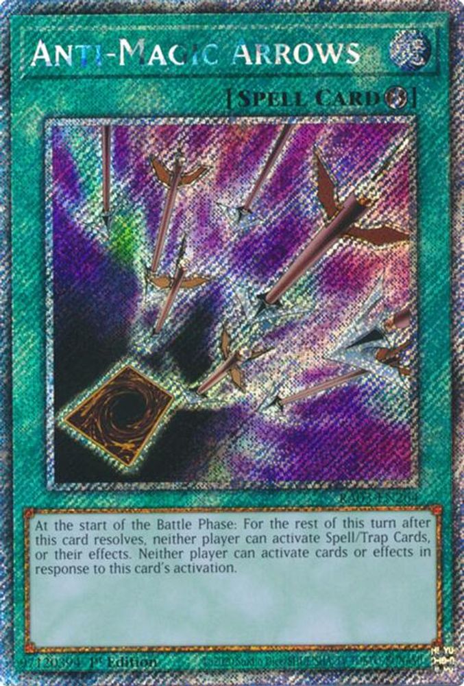 [PLATINUM RARE] Anti-Magic Arrows (Platinum Secret Rare) - (RA03-EN264) - 1st Edition