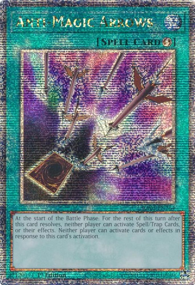 [QUARTER CENTURY RARE] Anti-Magic Arrows (Quarter Century Secret Rare) - (RA03-EN264) - 1st Edition
