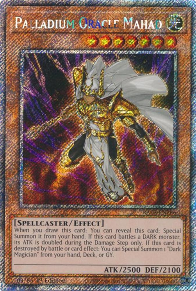 [PLATINUM RARE] Palladium Oracle Mahad (Platinum Secret Rare) - (RA03-EN266) - 1st Edition