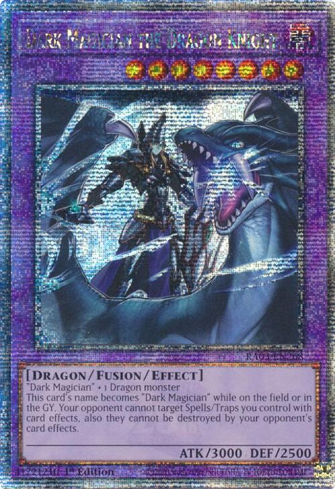 [QUARTER CENTURY RARE] Dark Magician the Dragon Knight (Quarter Century Secret Rare) - (RA03-EN268) - 1st Edition