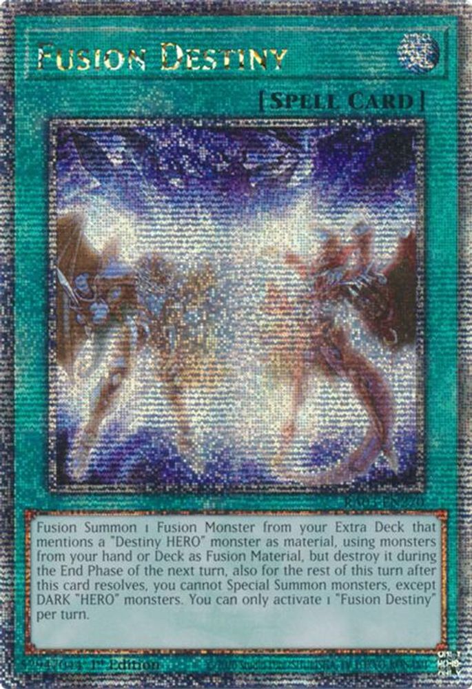 [QUARTER CENTURY RARE] Fusion Destiny (Quarter Century Secret Rare) - (RA03-EN270) - 1st Edition