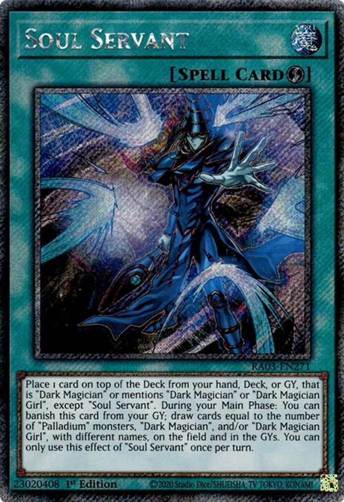 [PLATINUM RARE] Soul Servant (Platinum Secret Rare) - (RA03-EN271) - 1st Edition