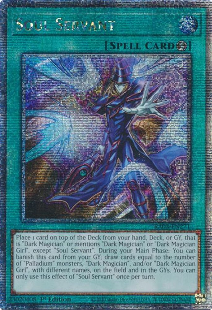 [QUARTER CENTURY RARE] Soul Servant (Quarter Century Secret Rare) - (RA03-EN271) - 1st Edition