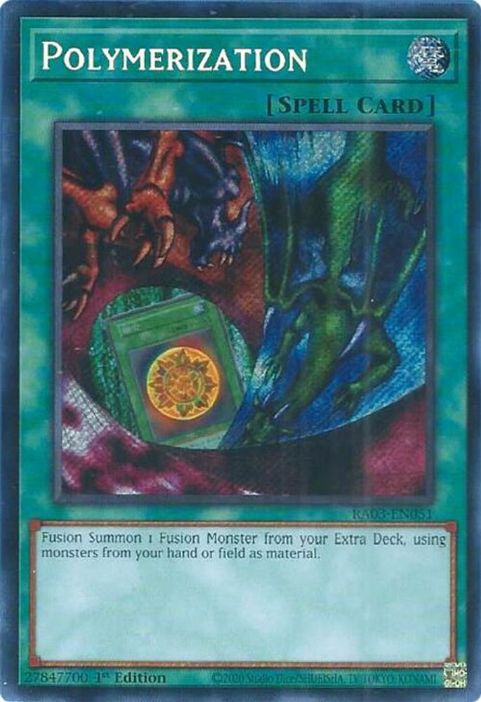 [ALTERANTE ART] [SECRET RARE] Polymerization (A) - (RA03-EN051) - 1st Edition