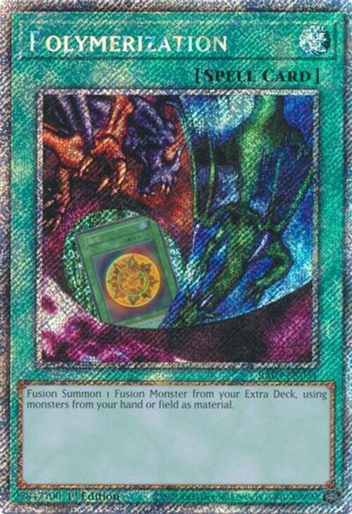 [ALTERANTE ART] [PLATINUM RARE] Polymerization (A) (Platinum Secret Rare) - (RA03-EN051) - 1st Edition
