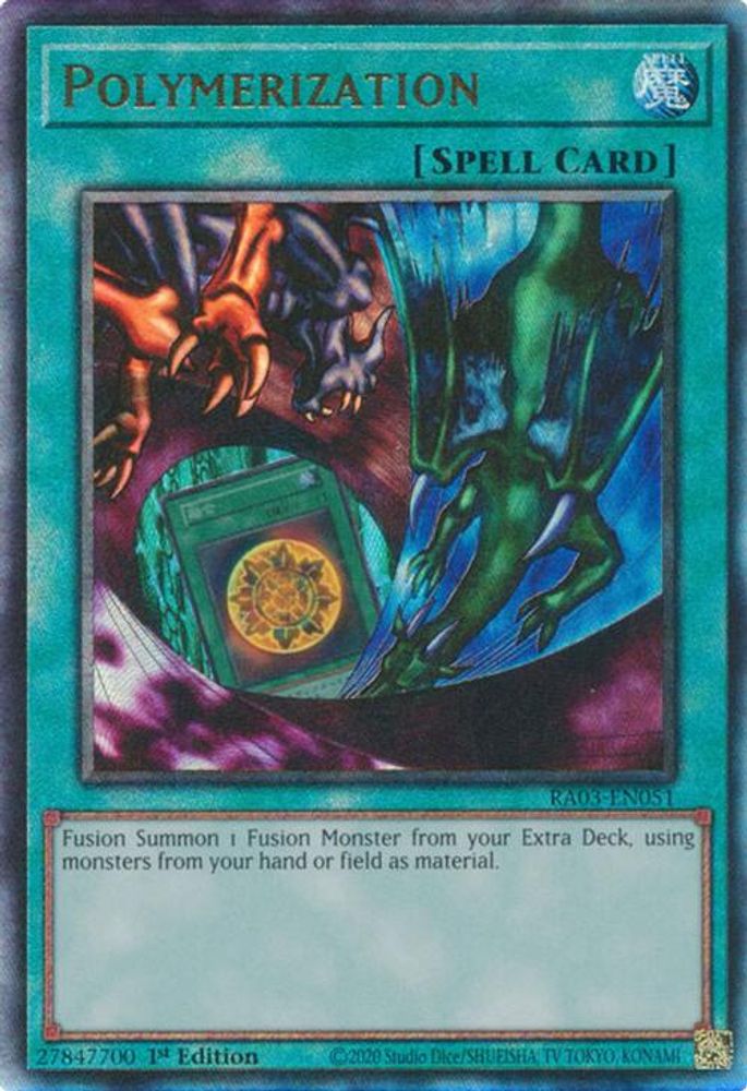[ALTERANTE ART] [ULTIMATE RARE] Polymerization (A) (PUR) - (RA03-EN051) - 1st Edition
