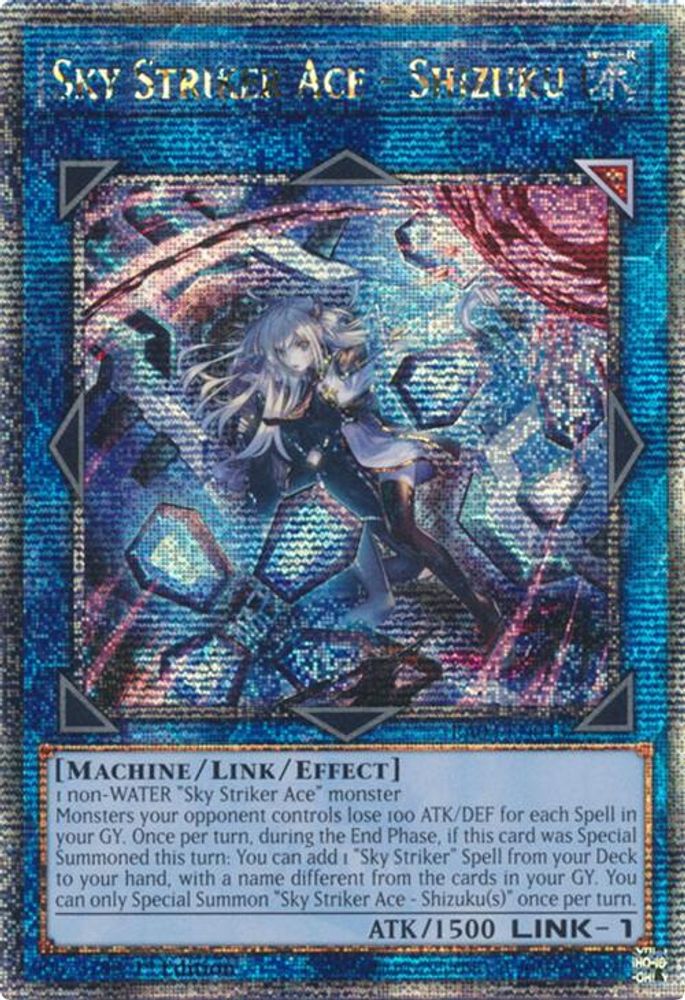 [ALTERANTE ART] [QUARTER CENTURY RARE] Sky Striker Ace - Shizuku (Quarter Century Secret Rare) - (RA03-EN043) - 1st Edition