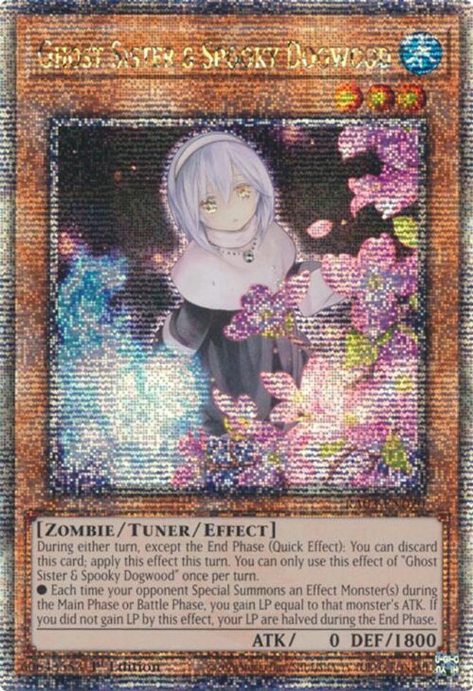 [ALTERANTE ART] [QUARTER CENTURY RARE] Ghost Sister & Spooky Dogwood (Quarter Century Secret Rare) - (RA03-EN020) - 1st Edition