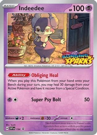 Indeedee - SVP 154 - Pokemon SV Scarlet & Violet Promo