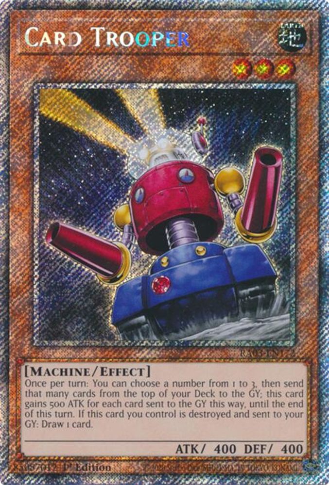 [PLATINUM RARE] Card Trooper (Platinum Secret Rare) - (RA03-EN172) - 1st Edition