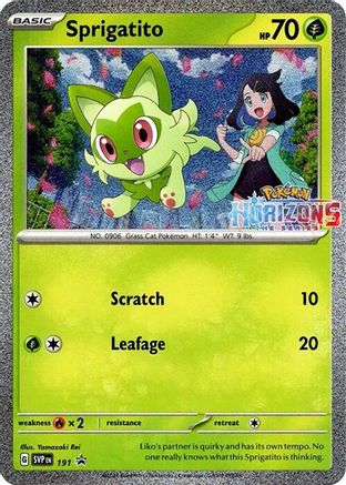 Sprigatito - SVP 191 - Pokemon SV Scarlet & Violet Promo