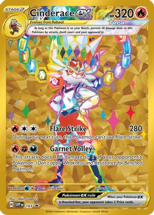 Cinderace ex - SVP 163 - Pokemon SV Scarlet & Violet Promo