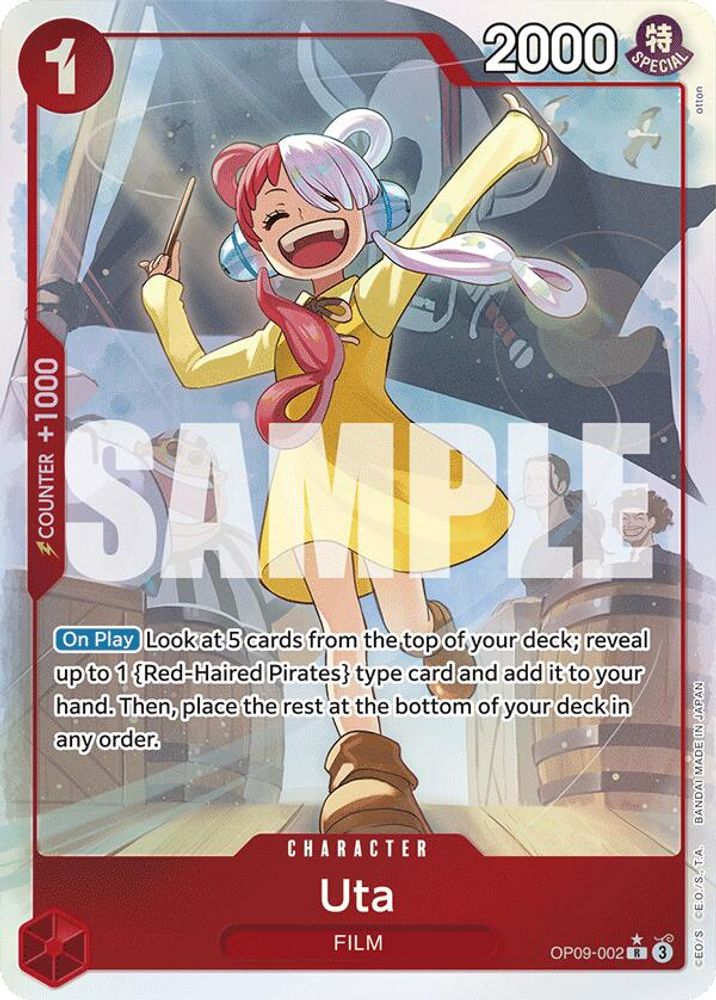 [ALTERNATE ART] Uta (OP09-002) R★ - One Piece Emperors in the New World