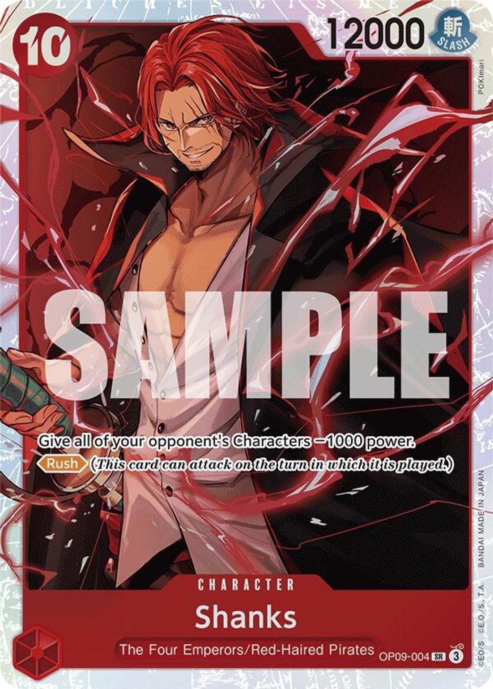 Shanks (004) (OP09-004) Super Rare - One Piece Emperors in the New World