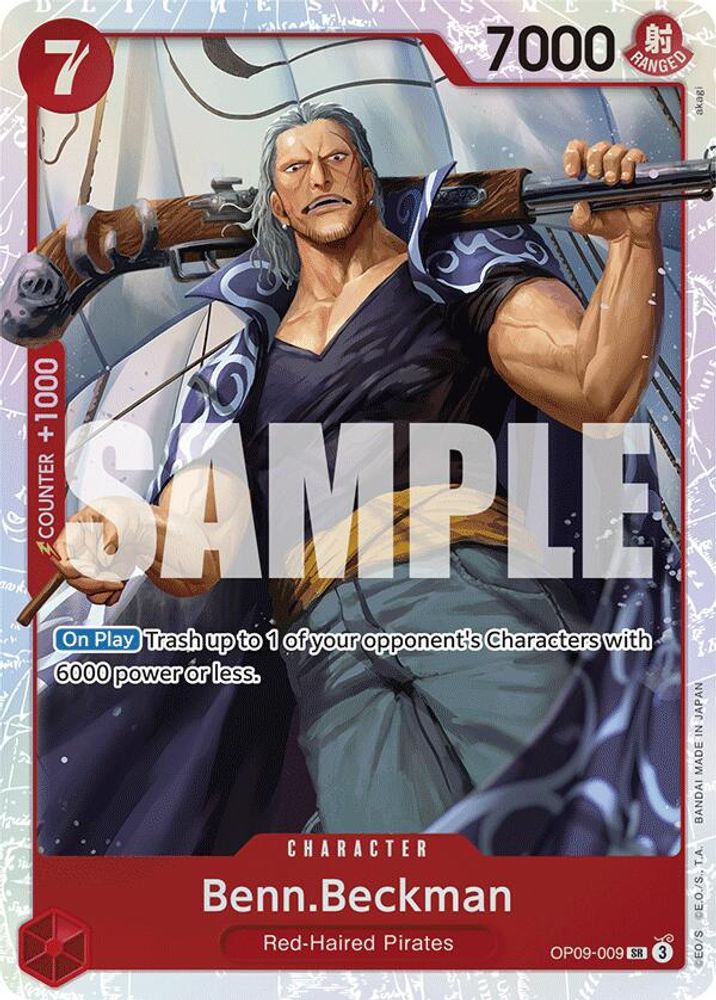 Benn.Beckman (OP09-009) Super Rare - One Piece Emperors in the New World