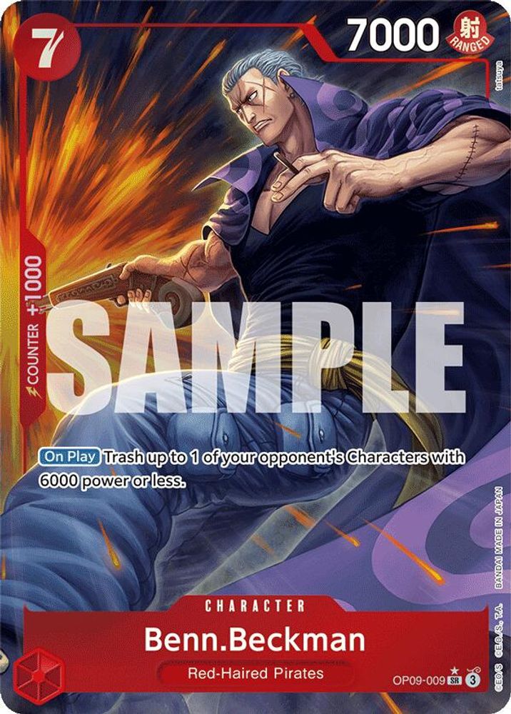 [ALTERNATE ART] Benn.Beckman (OP09-009) SR★ - One Piece Emperors in the New World