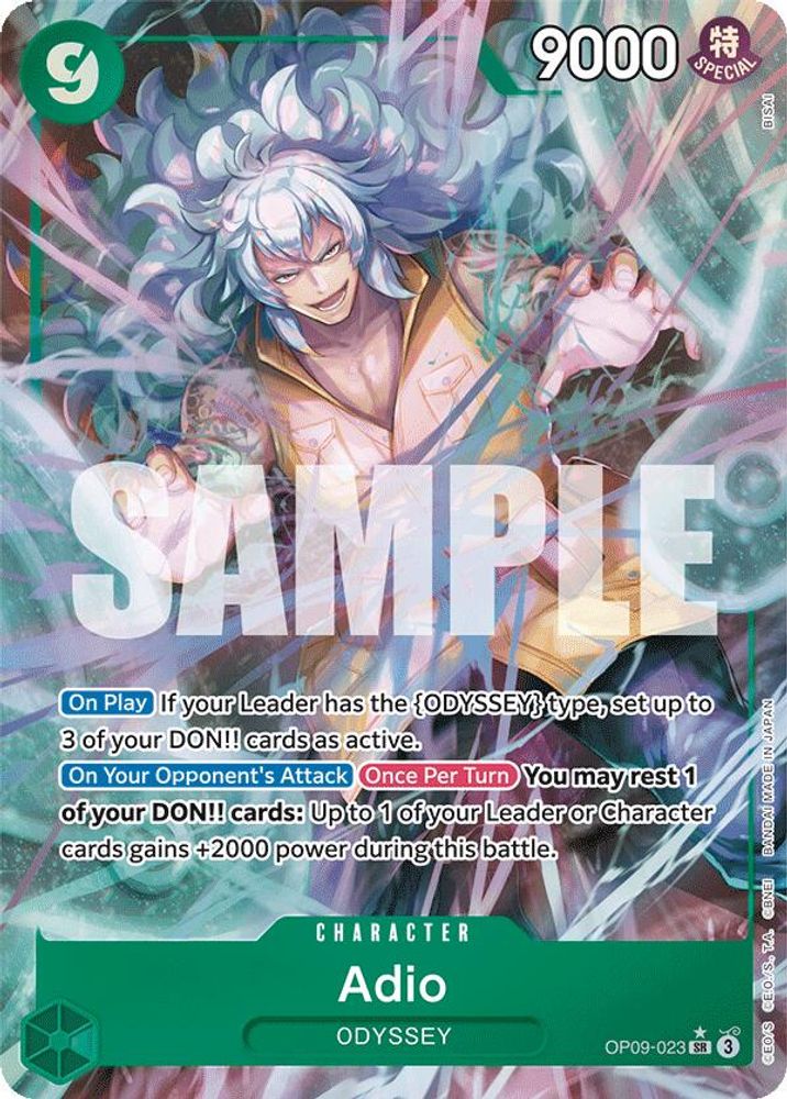 [ALTERNATE ART] Adio (OP09-023) SR★ - One Piece Emperors in the New World