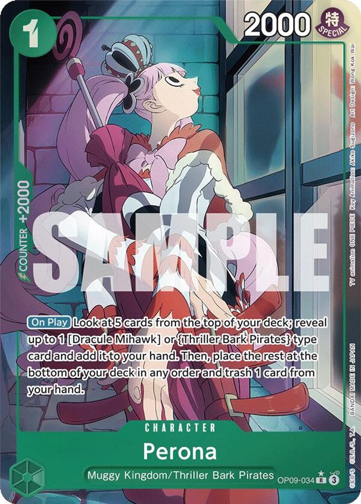 [ALTERNATE ART] Perona (OP09-034) R★ - One Piece Emperors in the New World