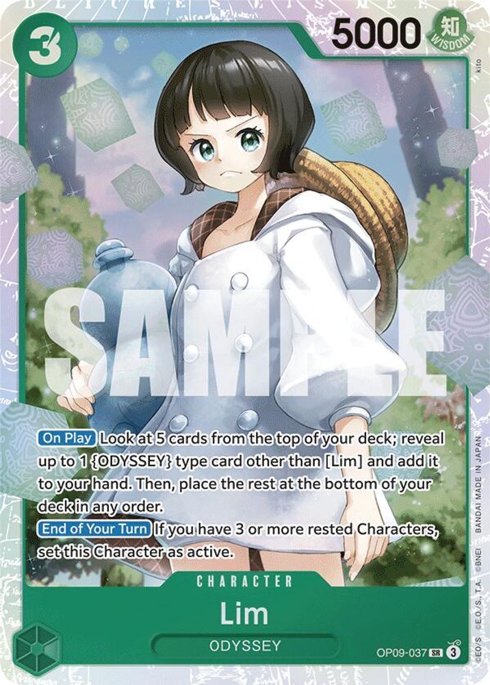Lim (037) (OP09-037) Super Rare - One Piece Emperors in the New World