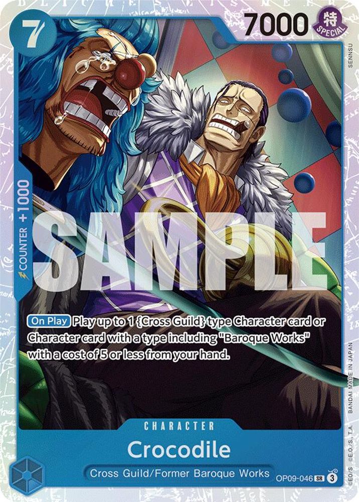 Crocodile (046) (OP09-046) Super Rare - One Piece Emperors in the New World