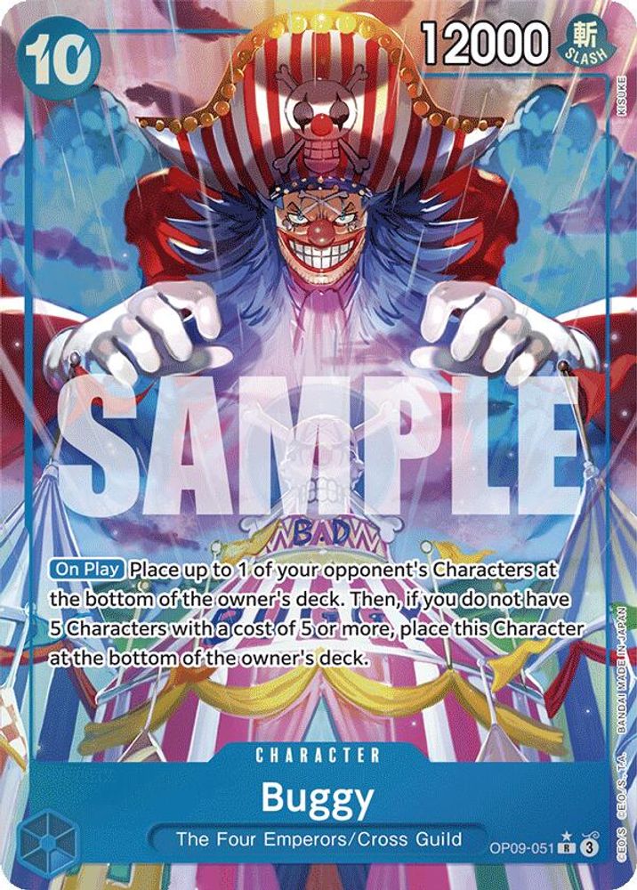 [ALTERNATE ART] Buggy (051) (Alternate Art) (OP09-051) R★ - One Piece Emperors in the New World