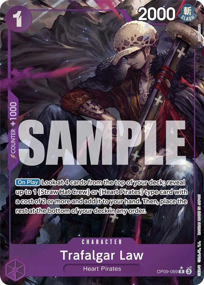 [ALTERNATE ART] Trafalgar Law (069) (OP09-069) R★ - One Piece Emperors in the New World