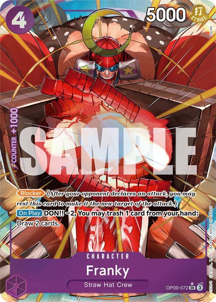 [ALTERNATE ART] Franky (OP09-072) SR★ - One Piece Emperors in the New World