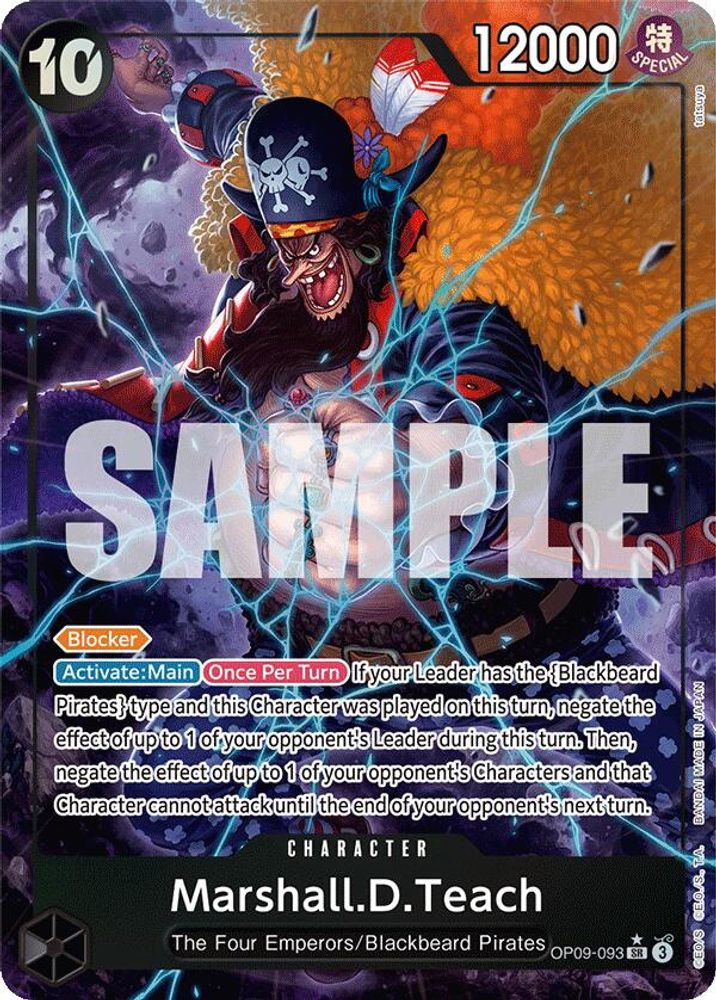 [ALTERNATE ART] Marshall.D.Teach (093) (OP09-093) SR★ - One Piece Emperors in the New World