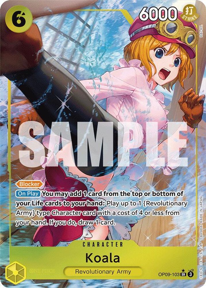 [ALTERNATE ART] Koala (OP09-103) SR★ - One Piece Emperors in the New World