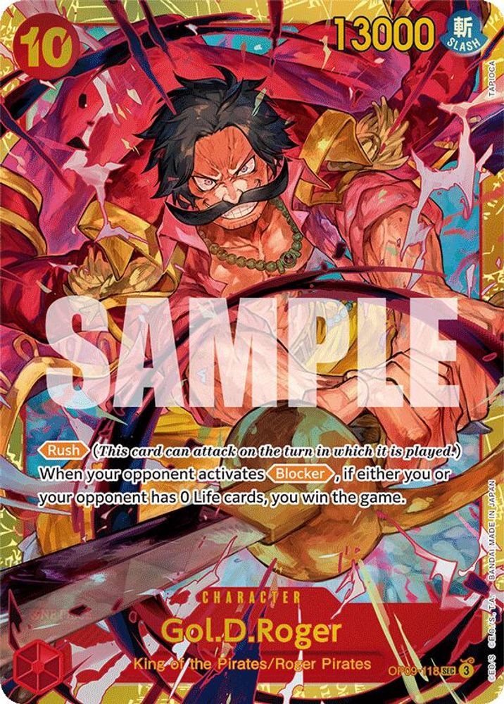 Gol.D.Roger (OP09-118) Secret Rare - One Piece Emperors in the New World