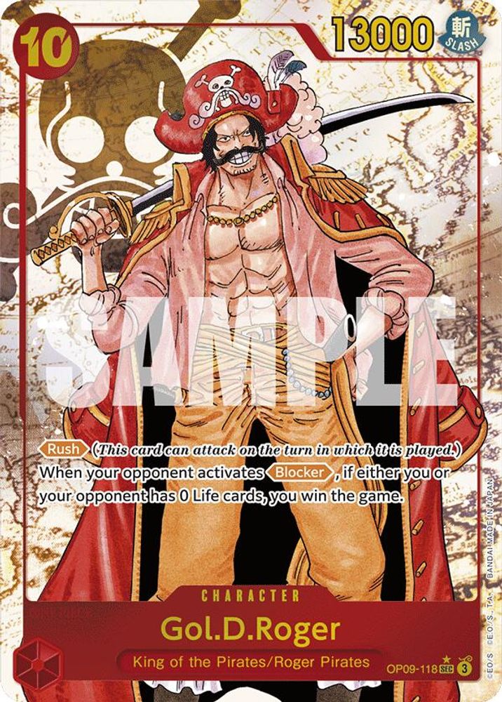 [ALTERNATE ART] Gol.D.Roger (Alternate Art) (OP09-118) SEC★ - One Piece Emperors in the New World