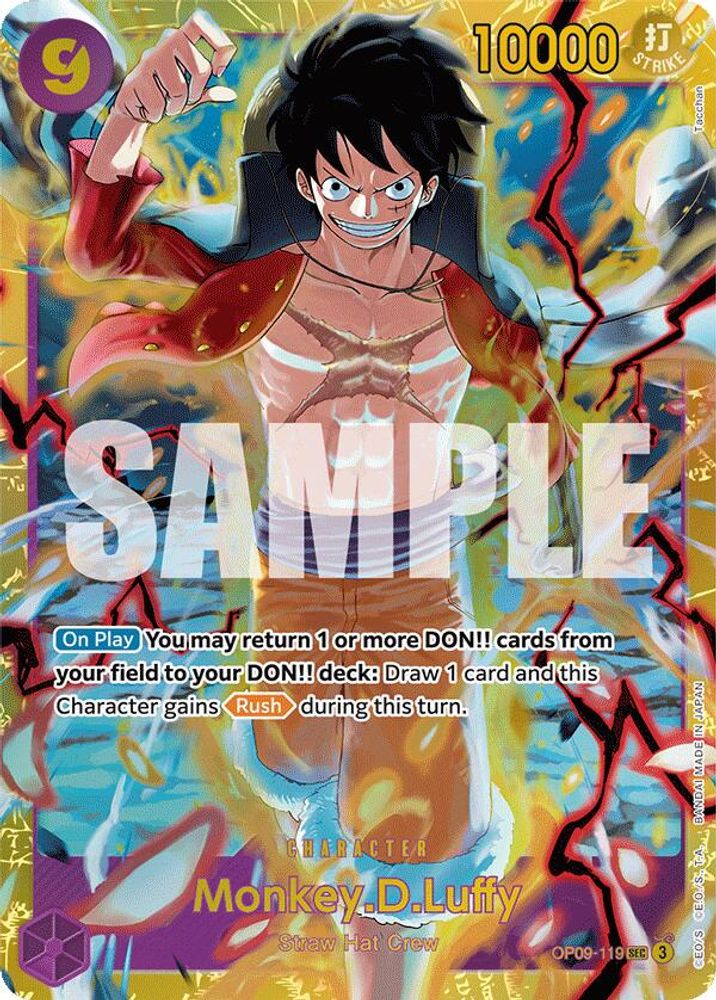 Monkey.D.Luffy (119) (OP09-119) Secret Rare - One Piece Emperors in the New World