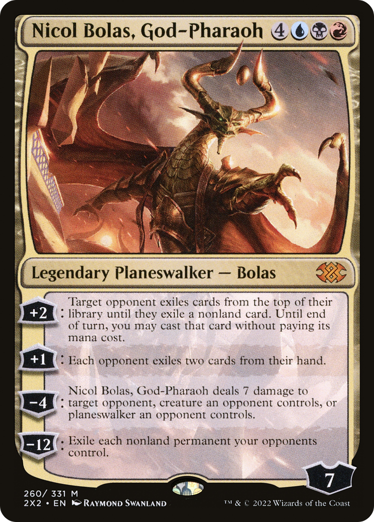 Nicol Bolas, God-Pharaoh #260 - MYTHIC 2X2 - Double Masters 2022