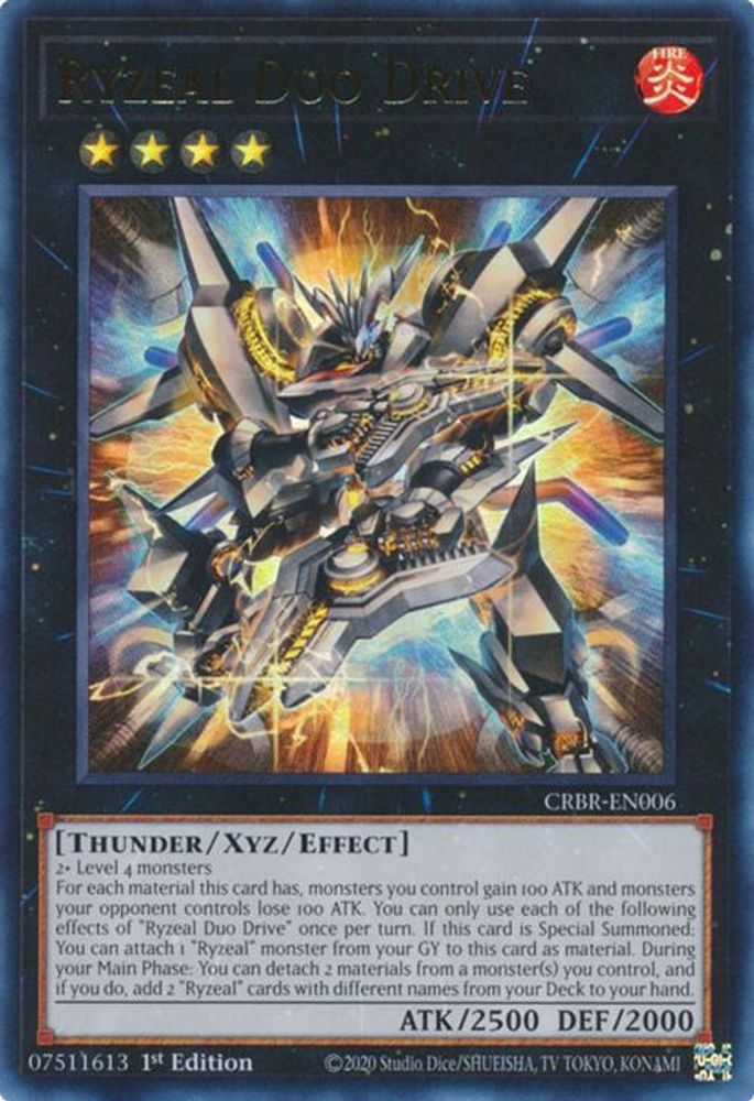 Ryzeal Duo Drive - (CRBR-EN006) Ultra Rare - 1st Edition